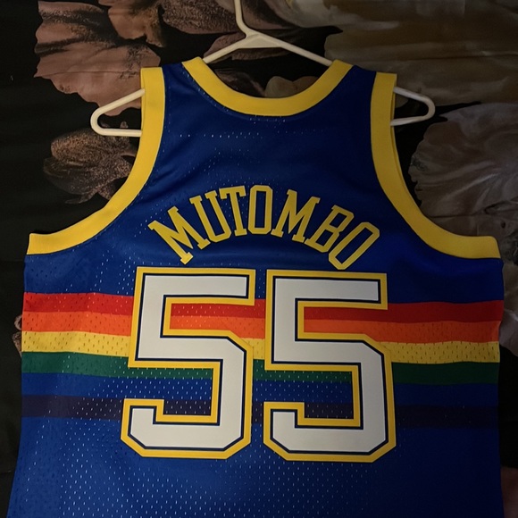 hardwood classic Mitchell and Ness Dikembe Mutombo Denver nuggets Jersey - Picture 5 of 6
